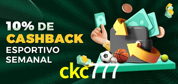 10% de bônus de cashback na ckc777