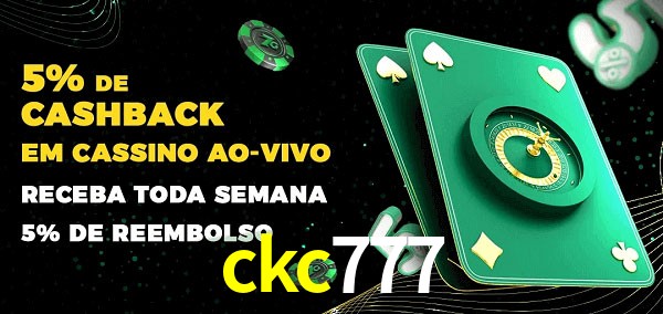 Promoções do cassino ao Vivo ckc777